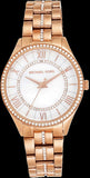 Buy Shop Michael Kors Lauryn Mother of Pearl Dial Rose Gold Steel Strap Watch for Women - MK3716 USA Online