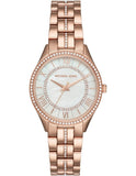 Buy Shop Michael Kors Lauryn Mother of Pearl Dial Rose Gold Steel Strap Watch for Women - MK3716 USA Online