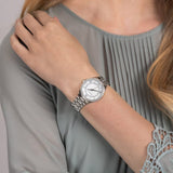Buy Shop Michael Kors Lauryn Mother of Pearl Dial Silver Steel Strap Watch for Women - MK3900 USA Online