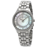 Buy Shop Michael Kors Lauryn Mother of Pearl Dial Silver Steel Strap Watch for Women - MK3900 USA Online