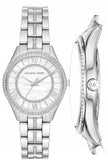 Buy Shop Michael Kors Lauryn Mother of Pearl Dial Silver Steel Strap Watch for Women - MK3900 USA Online