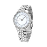 Buy Shop Michael Kors Lauryn Mother of Pearl Dial Silver Steel Strap Watch for Women - MK3900 USA Online