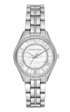 Buy Shop Michael Kors Lauryn Mother of Pearl Dial Silver Steel Strap Watch for Women - MK3900 USA Online