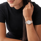 Buy Shop Michael Kors Lauryn Mother of Pearl Dial Two Tone Steel Strap Watch For Women - MK3979 USA Online