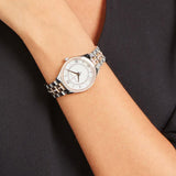 Buy Shop Michael Kors Lauryn Mother of Pearl Dial Two Tone Steel Strap Watch For Women - MK3979 USA Online