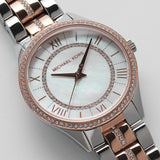 Buy Shop Michael Kors Lauryn Mother of Pearl Dial Two Tone Steel Strap Watch For Women - MK3979 USA Online