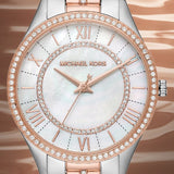 Buy Shop Michael Kors Lauryn Mother of Pearl Dial Two Tone Steel Strap Watch For Women - MK3979 USA Online