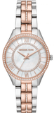 Buy Shop Michael Kors Lauryn Mother of Pearl Dial Two Tone Steel Strap Watch For Women - MK3979 USA Online