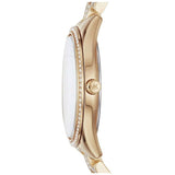 Buy Shop Michael Kors Lauryn Mother of Pearl White Dial Gold Steel Strap Watch for Women - MK3899 USA Online