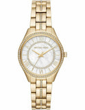 Buy Shop Michael Kors Lauryn Mother of Pearl White Dial Gold Steel Strap Watch for Women - MK3899 USA Online
