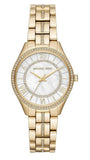Buy Shop Michael Kors Lauryn Mother of Pearl White Dial Gold Steel Strap Watch for Women - MK3899 USA Online
