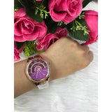 Buy Shop Michael Kors Lauryn Pink Dial Rose Gold Steel Strap Watch for Women - MK3722 USA Online