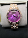 Buy Shop Michael Kors Lauryn Pink Dial Rose Gold Steel Strap Watch for Women - MK3722 USA Online