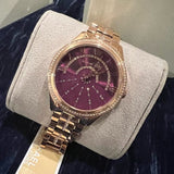 Buy Shop Michael Kors Lauryn Pink Dial Rose Gold Steel Strap Watch for Women - MK3722 USA Online