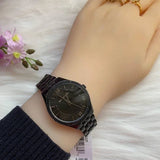 Buy Shop Michael Kors Lauryn Quartz Black Dial Black Steel Strap Watch For Women - MK4337 USA Online