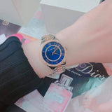 Buy Shop Michael Kors Lauryn Quartz Blue Dial Two Tone Steel Strap Watch For Women - MK3929 USA Online
