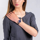 Buy Shop Michael Kors Lauryn Quartz Blue Dial Two Tone Steel Strap Watch For Women - MK3929 USA Online