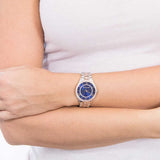 Buy Shop Michael Kors Lauryn Quartz Blue Dial Two Tone Steel Strap Watch For Women - MK3929 USA Online