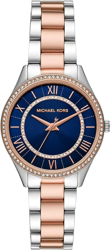 Buy Shop Michael Kors Lauryn Quartz Blue Dial Two Tone Steel Strap Watch For Women - MK3929 USA Online