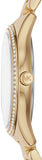 Buy Shop Michael Kors Lauryn Quartz Mother of Pearl Gold Dial Gold Steel Strap Watch For Women - MK4490 USA Online