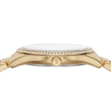 Buy Shop Michael Kors Lauryn Quartz Mother of Pearl Gold Dial Gold Steel Strap Watch For Women - MK4490 USA Online