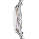 Buy Shop Michael Kors Lauryn Quartz Mother of Pearl White Dial Two Tone Steel Strap Watch For Women - MK4366 USA Online