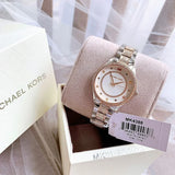 Buy Shop Michael Kors Lauryn Quartz White Dial Two Tone Steel Strap Watch For Women - MK4388 USA Online