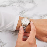 Buy Shop Michael Kors Lauryn Quartz White Dial Two Tone Steel Strap Watch For Women - MK4388 USA Online