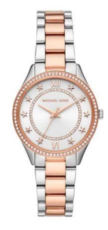 Buy Shop Michael Kors Lauryn Quartz White Dial Two Tone Steel Strap Watch for Women - MK4489 USA Online