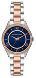 Buy Shop Michael Kors Lauryn Three-Hand Blue Dial Two Tone Steel Strap Watch for Women - MK4738 USA Online