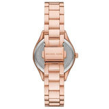 Buy Shop Michael Kors Lauryn Three-Hand Crystals Rose Gold Dial Rose Gold Steel Strap Watch for Women - MK4736 USA Online