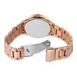 Buy Shop Michael Kors Lauryn Three-Hand Crystals Rose Gold Dial Rose Gold Steel Strap Watch for Women - MK4736 USA Online