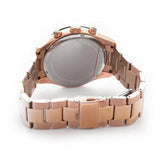 Buy Shop Michael Kors Layton Chronograph Black Dial Rose Gold Steel Strap Watch For Men - MK8824 USA Online