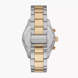 Buy Shop Michael Kors Layton Chronograph Black Dial Two Tone Steel Strap Watch For Men - MK8784 USA Online