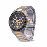 Buy Shop Michael Kors Layton Chronograph Black Dial Two Tone Steel Strap Watch For Men - MK8784 USA Online