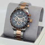 Buy Shop Michael Kors Layton Chronograph Black Dial Two Tone Steel Strap Watch For Men - MK8913 USA Online