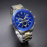 Buy Shop Michael Kors Layton Chronograph Blue Dial Two Tone Steel Strap Watch For Men - MK8825 USA Online