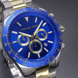Buy Shop Michael Kors Layton Chronograph Blue Dial Two Tone Steel Strap Watch For Men - MK8825 USA Online