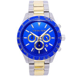 Buy Shop Michael Kors Layton Chronograph Blue Dial Two Tone Steel Strap Watch For Men - MK8825 USA Online