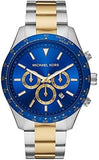 Buy Shop Michael Kors Layton Chronograph Blue Dial Two Tone Steel Strap Watch For Men - MK8825 USA Online