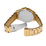 Buy Shop Michael Kors Layton Chronograph Brown Dial Gold Steel Strap Watch For Women - MK7296 USA Online