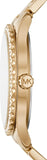 Buy Shop Michael Kors Layton Chronograph Brown Dial Gold Steel Strap Watch For Women - MK7296 USA Online