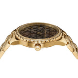 Buy Shop Michael Kors Layton Chronograph Brown Dial Gold Steel Strap Watch For Women - MK7296 USA Online