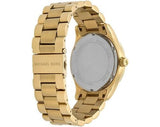 Buy Shop Michael Kors Layton Chronograph Gold Dial Gold Steel Strap Watch for Women - MK5959 USA Online