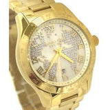 Buy Shop Michael Kors Layton Chronograph Gold Dial Gold Steel Strap Watch for Women - MK5959 USA Online