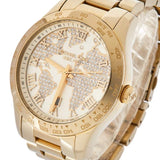 Buy Shop Michael Kors Layton Chronograph Gold Dial Gold Steel Strap Watch for Women - MK5959 USA Online