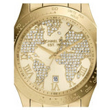 Buy Shop Michael Kors Layton Chronograph Gold Dial Gold Steel Strap Watch for Women - MK5959 USA Online