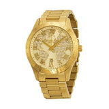 Buy Shop Michael Kors Layton Chronograph Gold Dial Gold Steel Strap Watch for Women - MK5959 USA Online