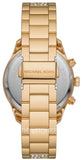 Buy Shop Michael Kors Layton Chronograph Gold Dial Gold Steel Strap Watch For Women - MK6977 USA Online