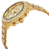 Buy Shop Michael Kors Layton Chronograph Gold Dial Gold Steel Strap Watch For Women - MK6977 USA Online